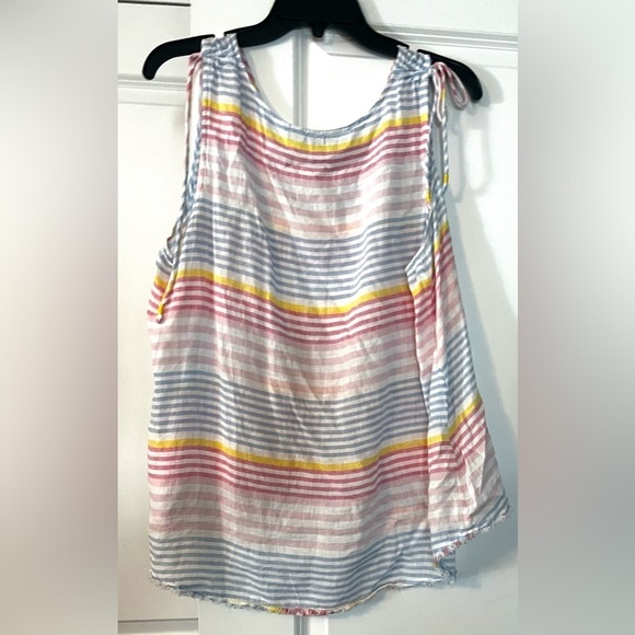 Tommy Bahama Harbour Stripe Shell Tank Top, Linen blend - Picture 6 of 7